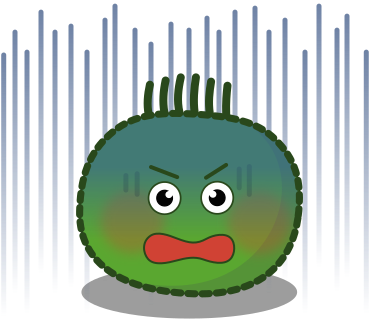 まっ青